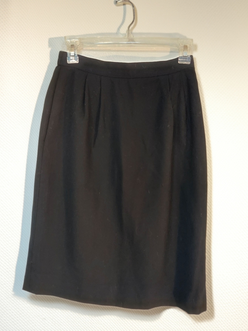 Talbots Classic Black Wool Pencil Skirt Size 6